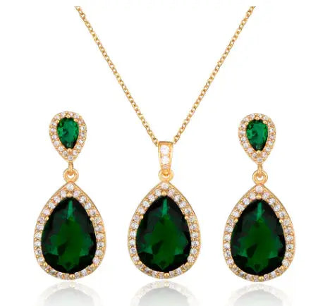 Zircon Jewelry Set Lenas Jewelry Emporium