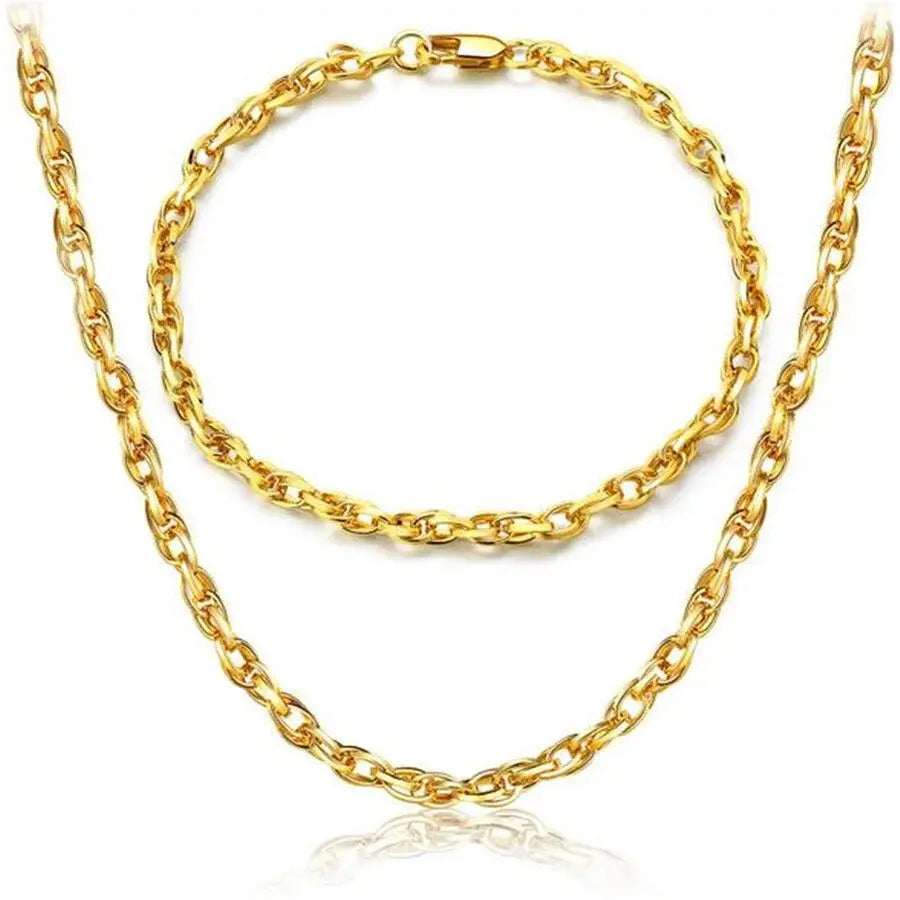 18K Gold Jewelry Set Lenas Jewelry Emporium