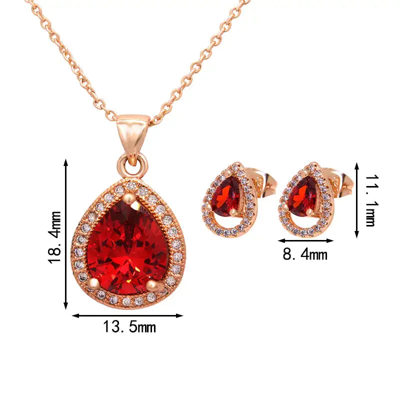 Zircon Jewelry Set Lenas Jewelry Emporium