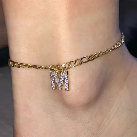 Initial Anklet Jewelry Accessory Lenas Jewelry Emporium