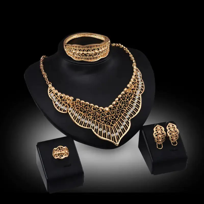 Gold Indian Bridal Jewelry Set Lenas Jewelry Emporium