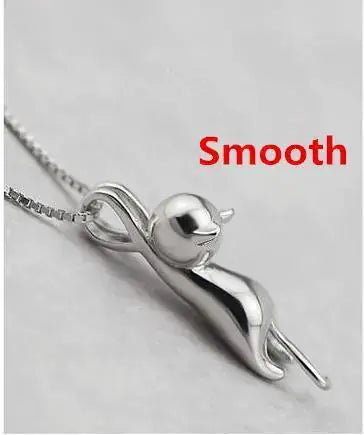 Silver Cat Pendant Necklace Jewelry Lenas Jewelry Emporium