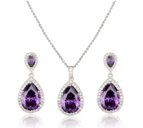 Zircon Jewelry Set Lenas Jewelry Emporium