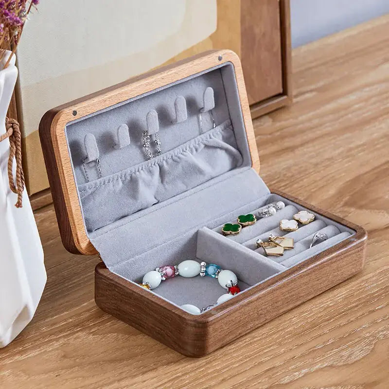 Luxury Wood Jewelry Box Lenas Jewelry Emporium