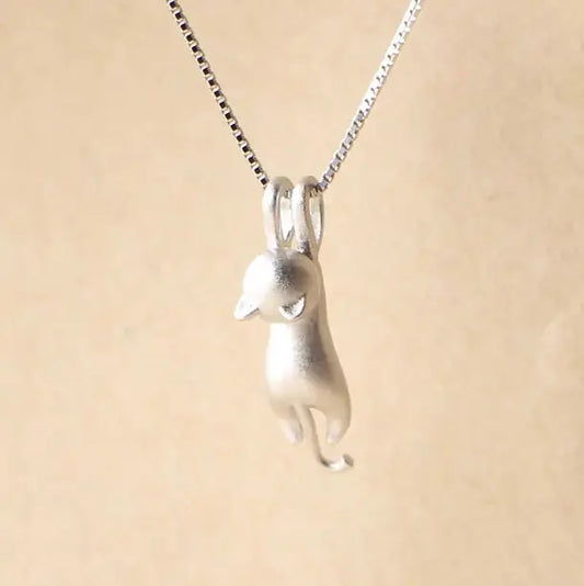 Silver Cat Pendant Necklace Jewelry Lenas Jewelry Emporium